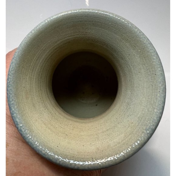 Paul V Schimitter Pottery Vase Handmade 1950's Floral Artist Signed 5" Dutch - Picture 7 of 8